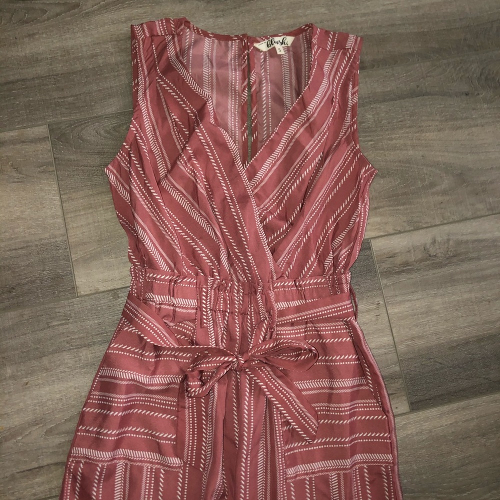 Small Pink Jumpsuit with White pattern